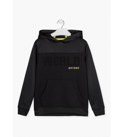 Sudadera de color negro con...