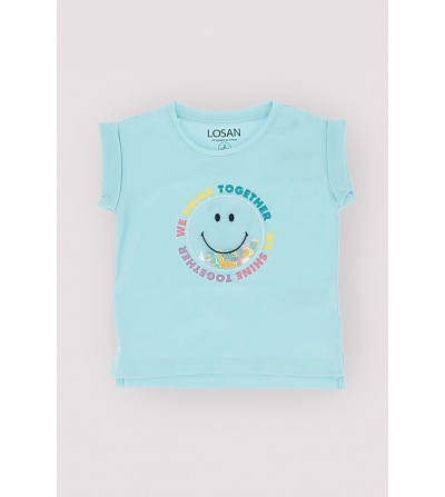 CAMISETA NIÑA LOSAN AZUL